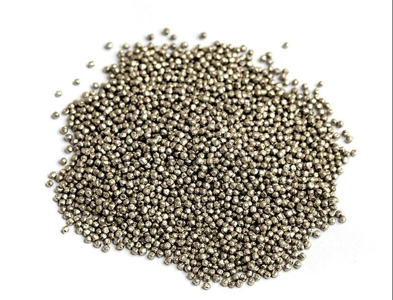 Zinc shot blasting media